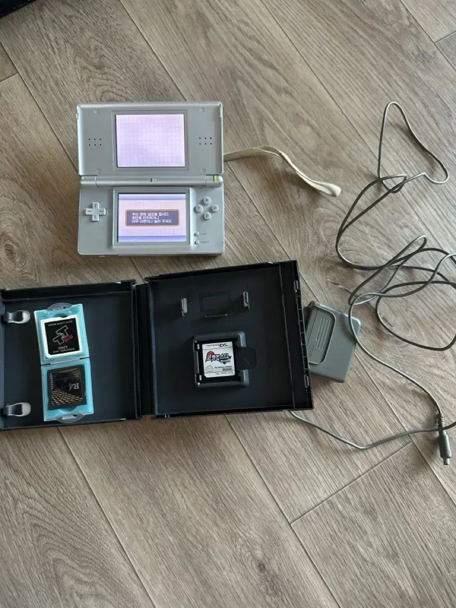 닌텐도 DS Lite + tts칩, 화이트 칩